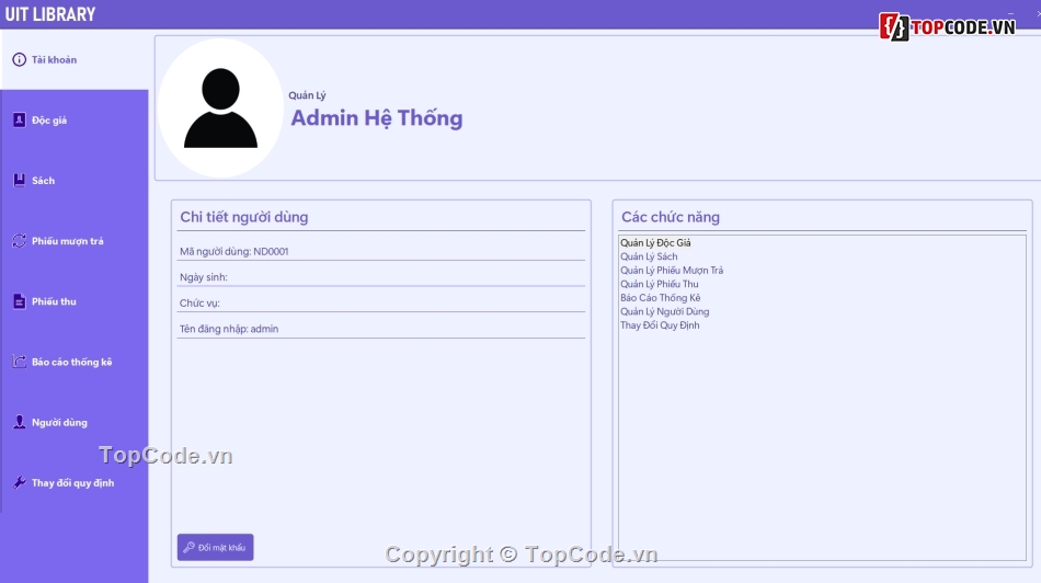 Đồ án,mượn trả sách,3 lớp,quản lý mượn trả sách 3 lớp